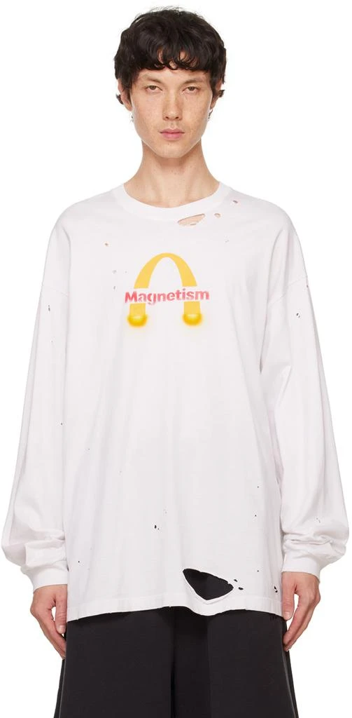 doublet White Magnetic Long-Sleeve T-Shirt 1