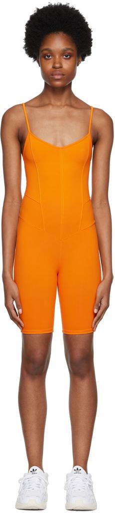 Live The Process Orange Corset Bodysuit