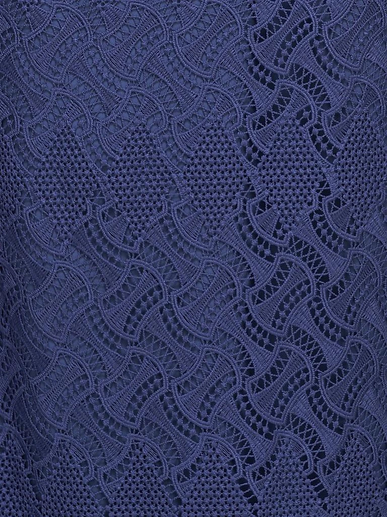 Kay Unger Hendrix Belted Lace Column Gown 6