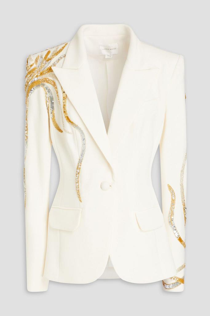 Zuhair Murad Embellished crepe blazer