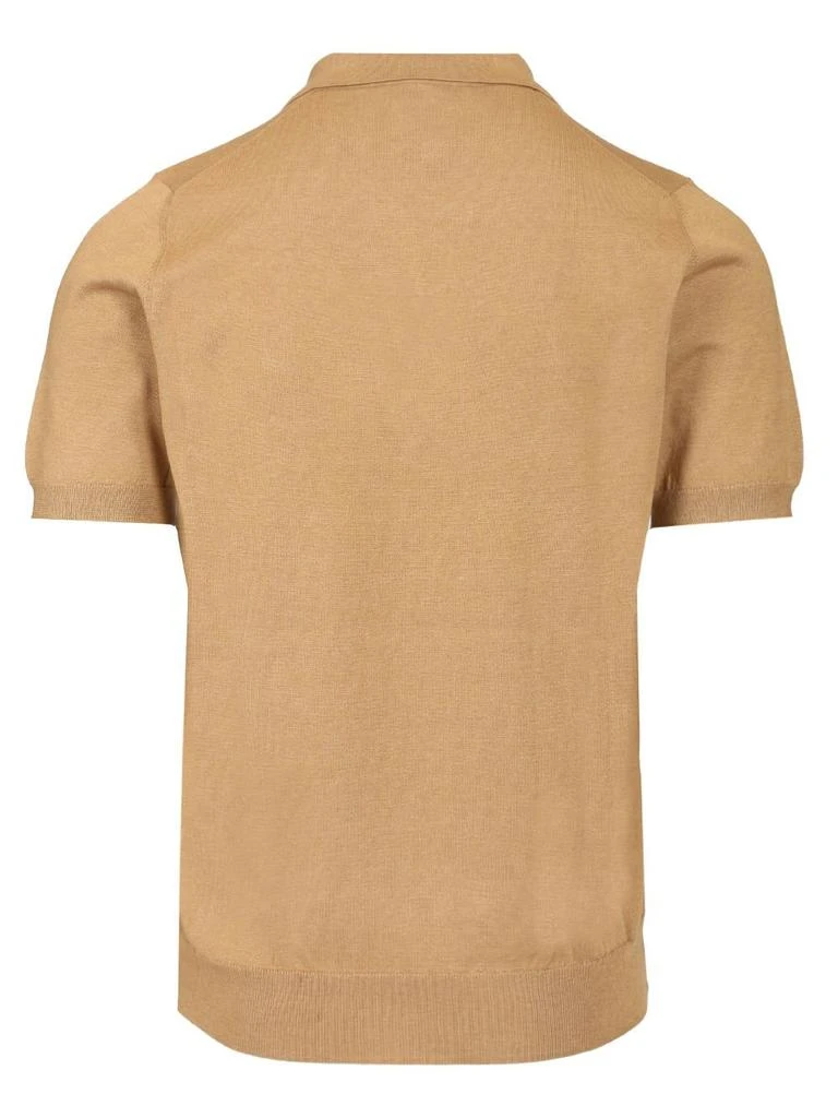 mauro ottaviani Mauro Ottaviani Split Neck Knitted Polo Shirt 2