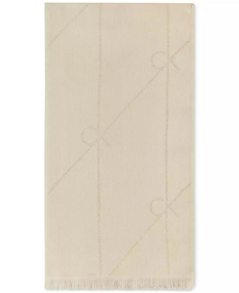 Calvin Klein Diagonal Metallic Logo Scarf 3