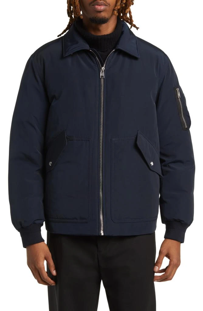 Hugo Boss Calliano Faux Shearling Collar Water Repellent Jacket 4