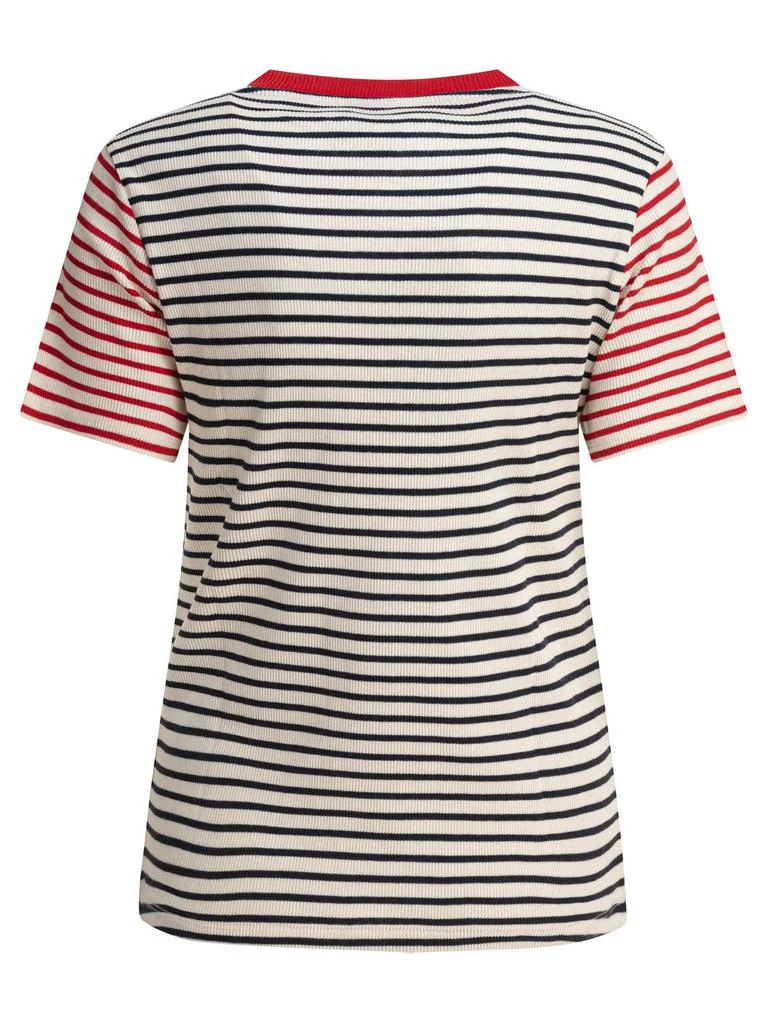 INES DE LA FRESSANGE Ines De La Fressange Striped Short Sleeve Top 2