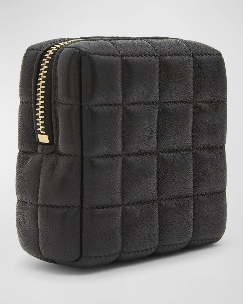 Yves Saint Laurent Cassandre Mini YSL Cube Pouch in Quilted Smooth Leather 6