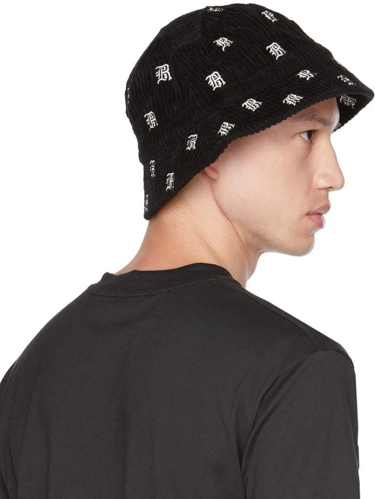 R13 Black Allover Bucket Hat 3