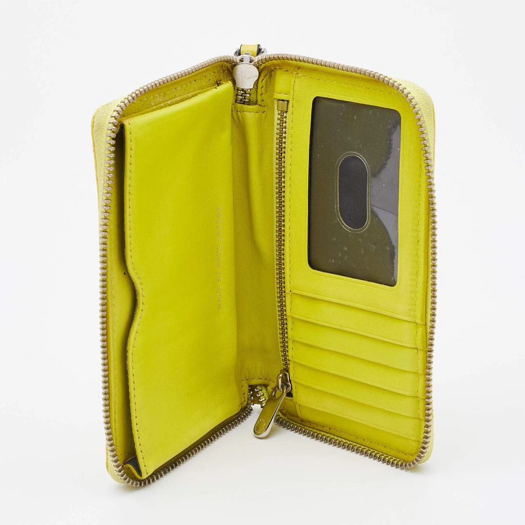 Marc Jacobs Marc by Marc Jacobs Yellow Quilted Leather Zip Around Wallet 2