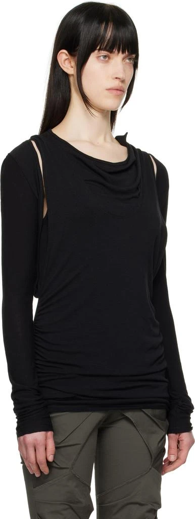 OPEN YY Black Convertible Bolero T-shirt 2