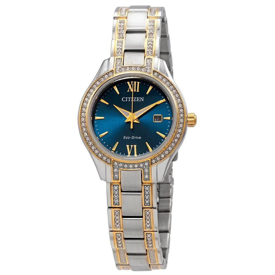 Citizen Silhouette Crystal Blue Dial Ladies Watch FE1234-50L