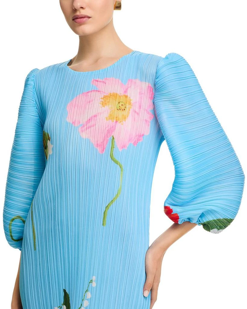 Nancy Yang Crinkled Puff Sleeve Dress 2