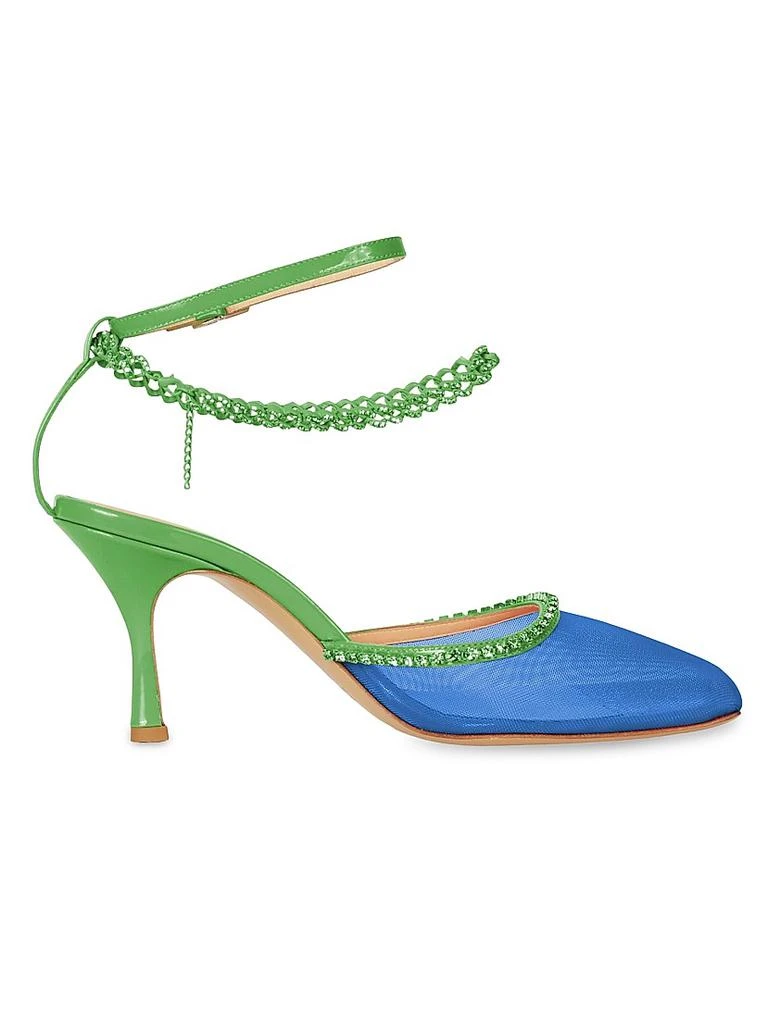 Nalebe Stellar Crystal-Embellished Ankle-Strap Pumps 1