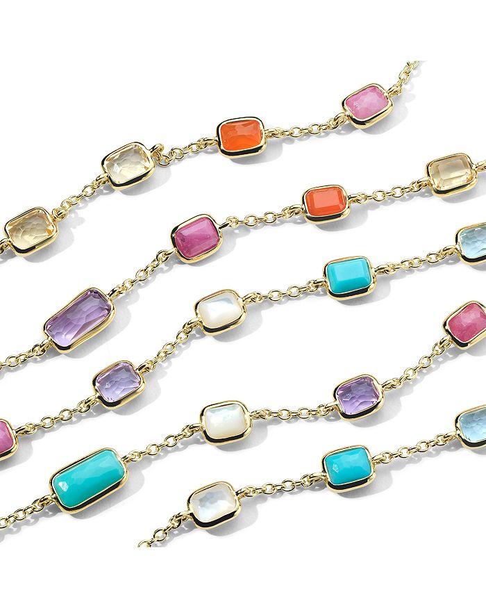 Ippolita 18K Yellow Gold Rock Candy® Multi Stone Summer Rainbow Statement Necklace, 32.5"