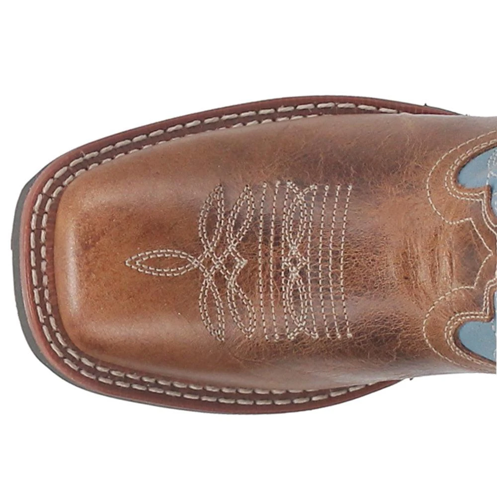 Laredo Darla Square Toe Embroidered Cowboy Boots 4