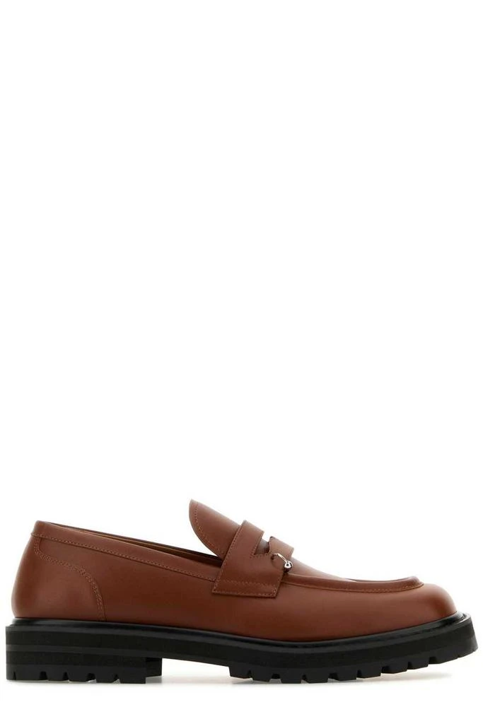 Marni Marni Ring Embellishment Square Toe Loafers 1