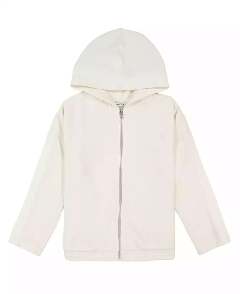 Calvin Klein Big Girls Shimmer Zip Hoodie 1