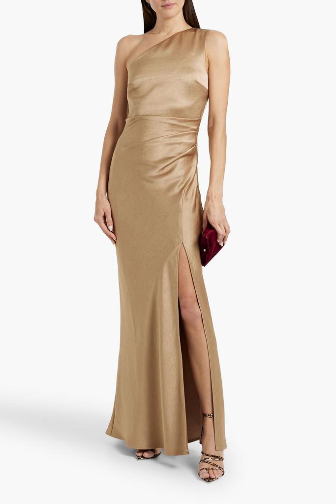 Bec & Bridge Dreamer one-shoulder satin maxi dress