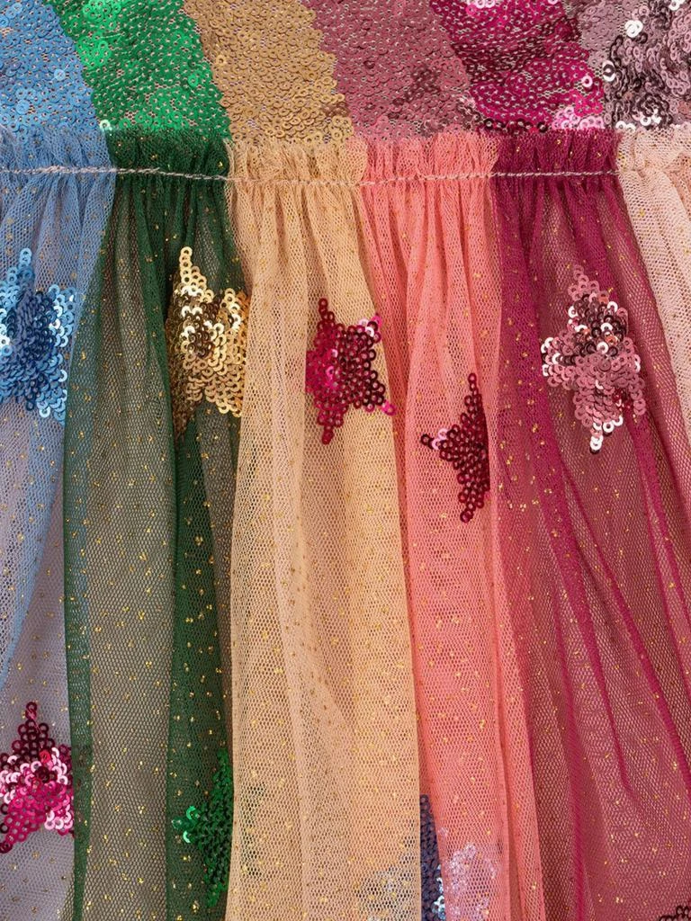 Konges Slojd Girls Odette Rainbow Dress in Pink 4