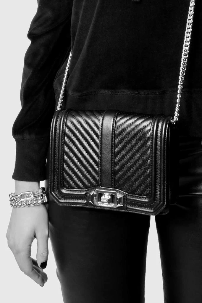 Rebecca Minkoff Chevron Quilted Small Love Crossbody 5