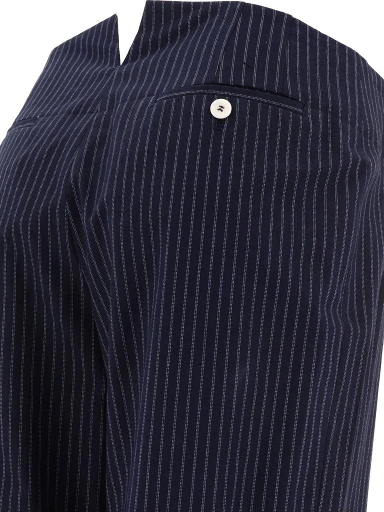 INES DE LA FRESSANGE Ines De La Fressange Pinstripe Wide Leg Pants 4