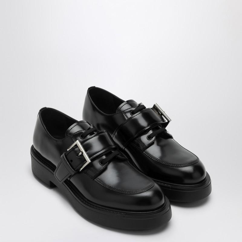 Prada Black lace-up with strap