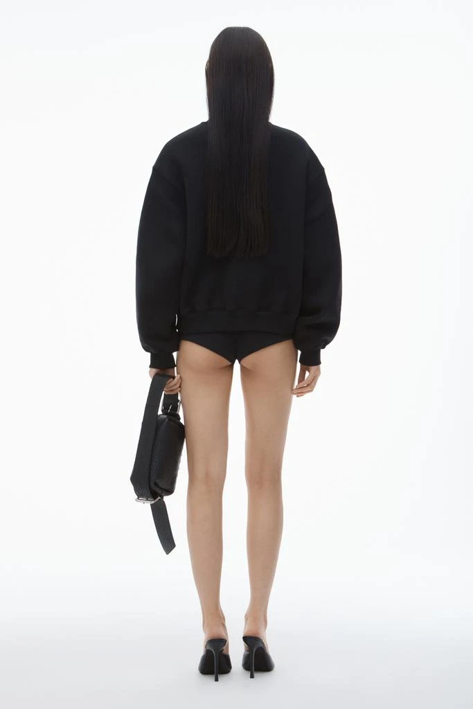 Alexander Wang PUFF LOGO SWEATSHIRT IN STRUCTURED TERRY 4