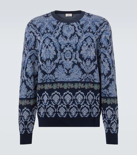 ETRO Intarsia cotton sweater 1