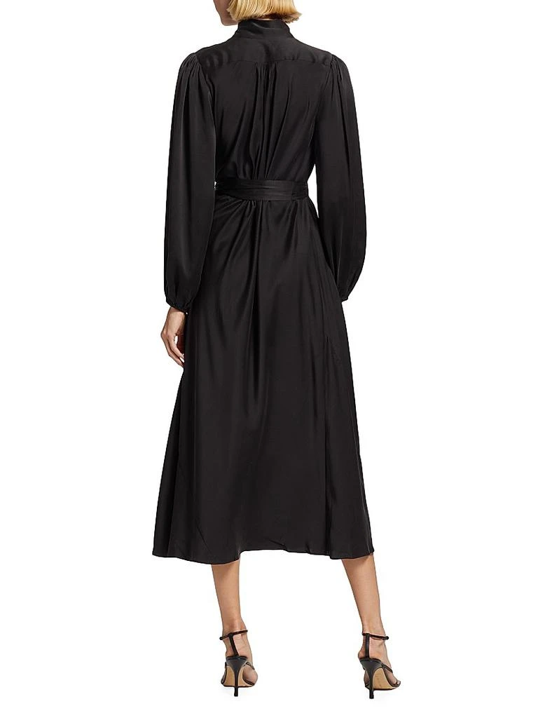 Zimmermann High-Neck Silk Midi-Dress 5