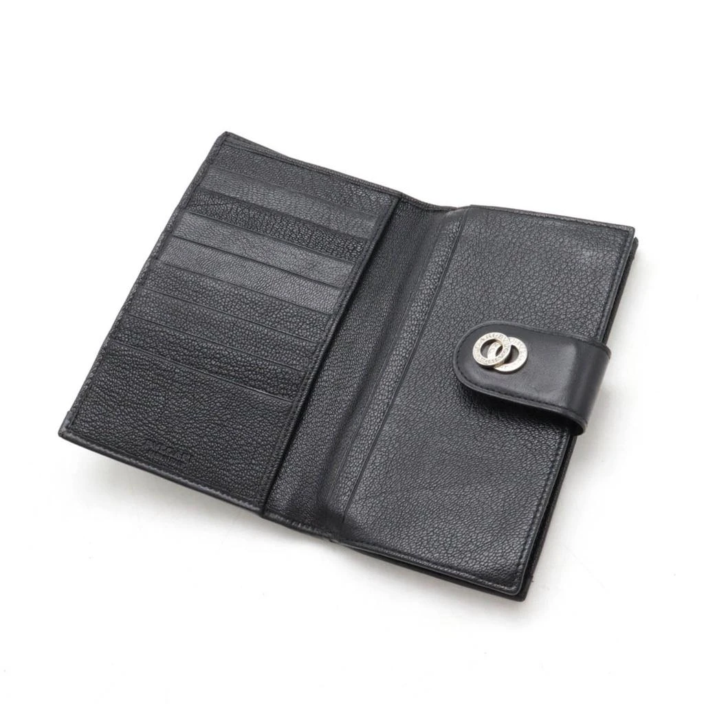 BVLGARI Leather Long Wallet (Bi-Fold) (Pre-Owned) 4