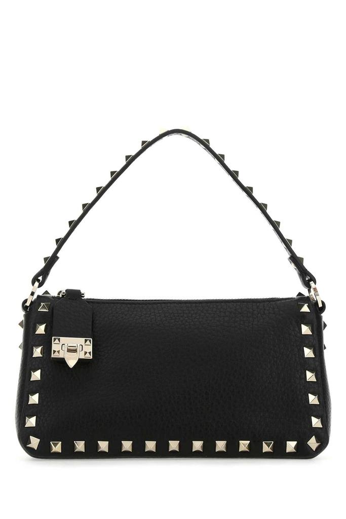 ショルダーバッグ・ポシェット VALENTINO TWO-TONE RAFFIA ROCKSTUD CROSSBODY BAG Valentino Two-tone Raffia Rockstud Crossbody Bag - Crossbody