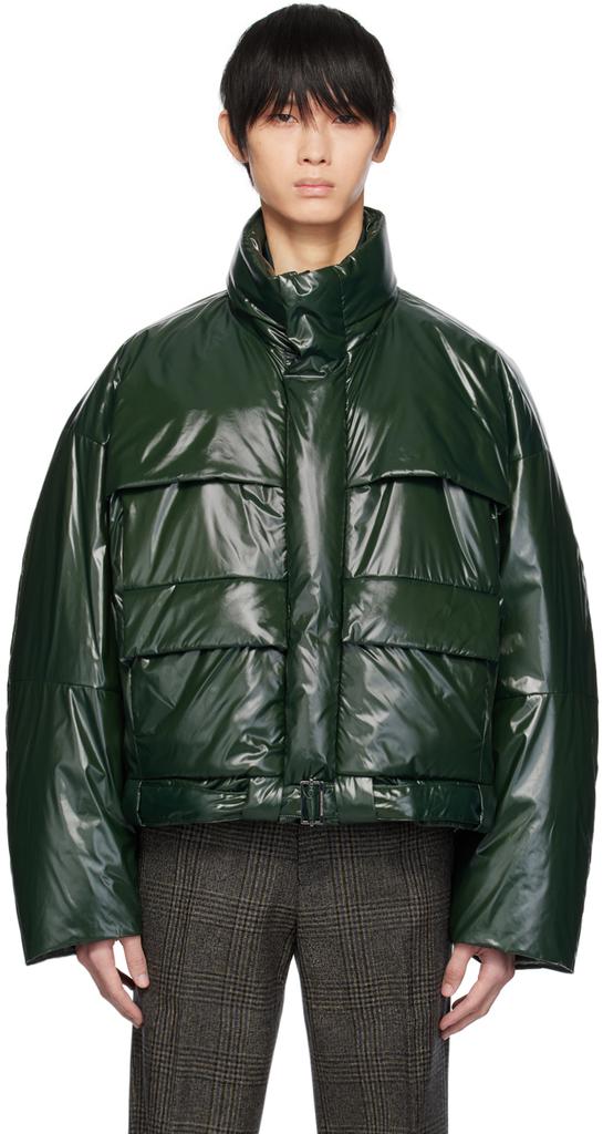 WOOYOUNGMI Green Zip Down Jacket