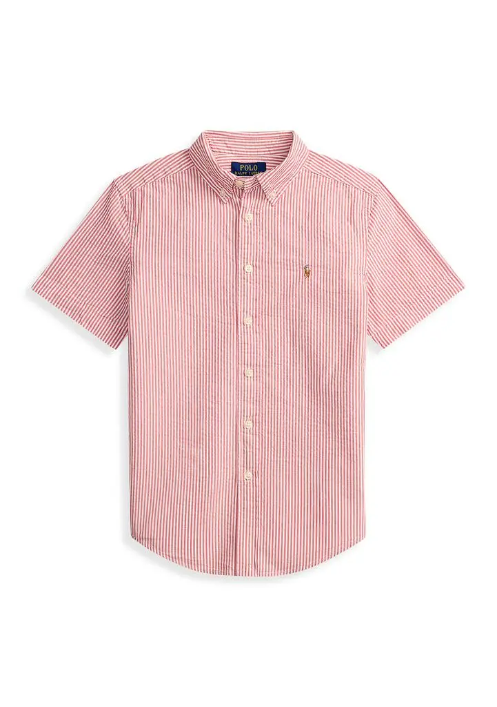 Ralph Lauren Boys 8-20 Striped Cotton Seersucker Shirt