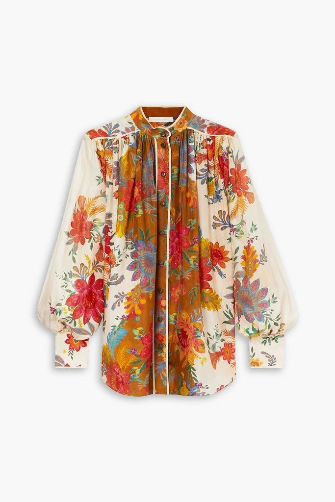 Zimmermann Ginger floral-print silk blouse 1