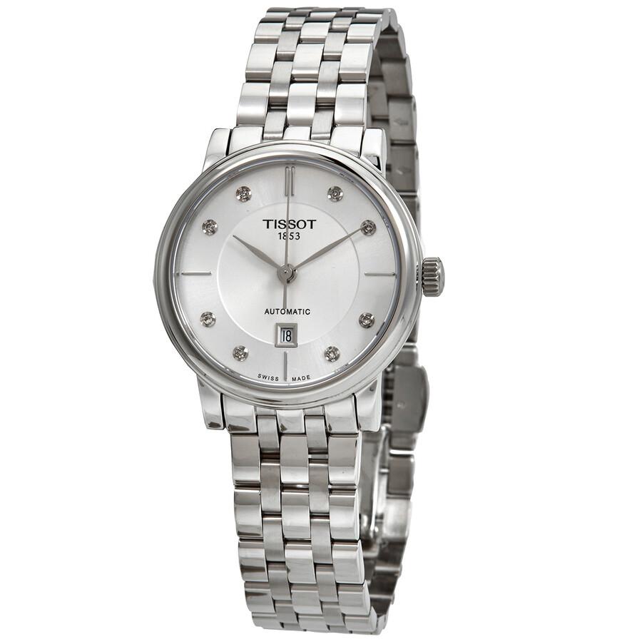 Tissot Tissot Carson Premium Automatic Diamond White Dial Ladies Watch T122.207.11.036.00