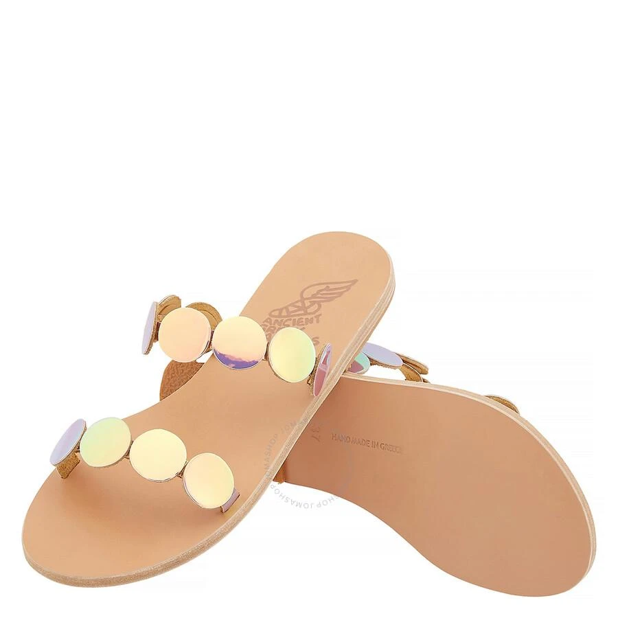 ANCIENT GREEK SANDALS Ladies Dawn St Tropez Iridescent Vachetta Flat Sandals 2