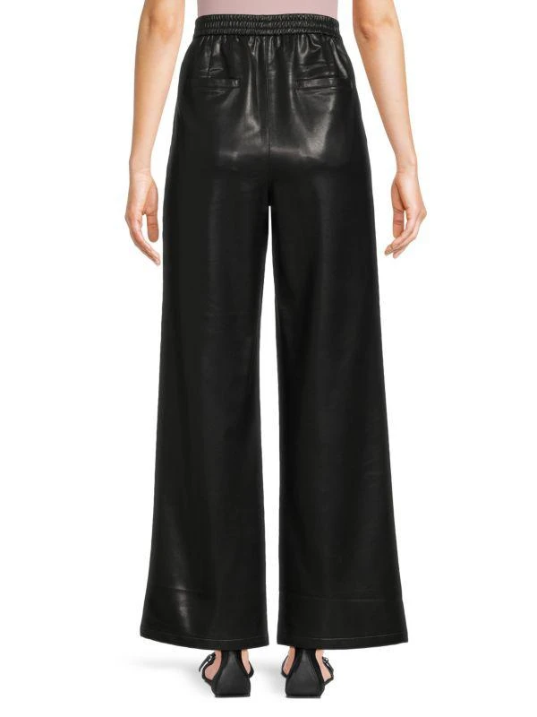 The Range Faux Leather Wide Leg Pants 2
