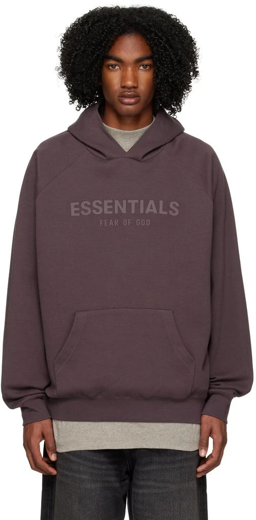 Essentials Purple Raglan Hoodie 1