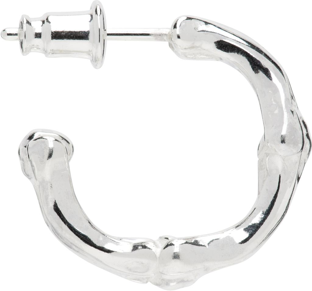 TAKAHIROMIYASHITA TheSoloist. Silver Bone Shaped M Single Earring