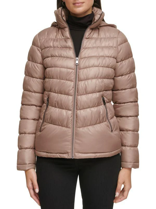 Kenneth Cole Zip Puffer Hooded Jacket 1