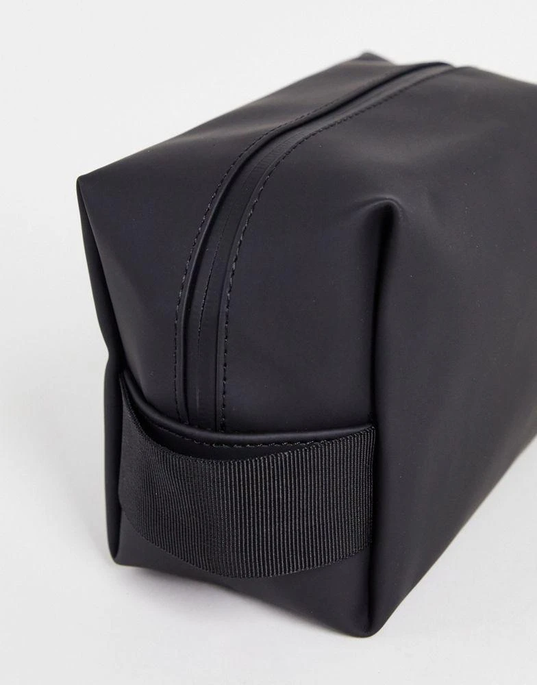 RAINS Rains 15580 unisex waterproof small wash bag in black 3