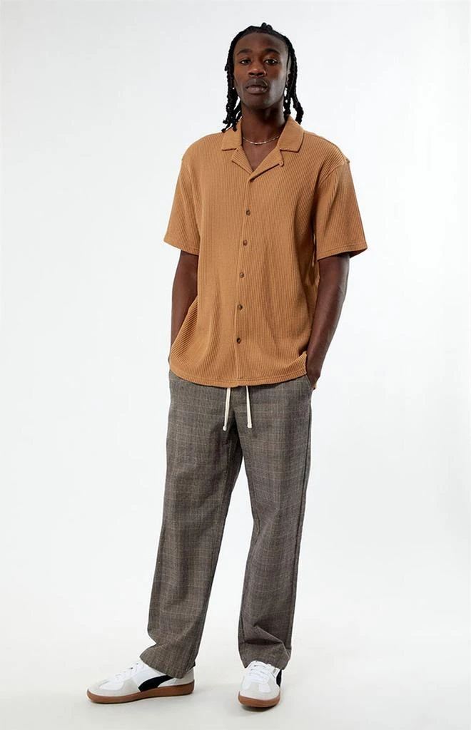 PacSun Waffle Resort Camp Shirt 1