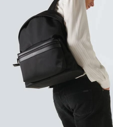 Yves Saint Laurent Nylon and leather City backpack 3