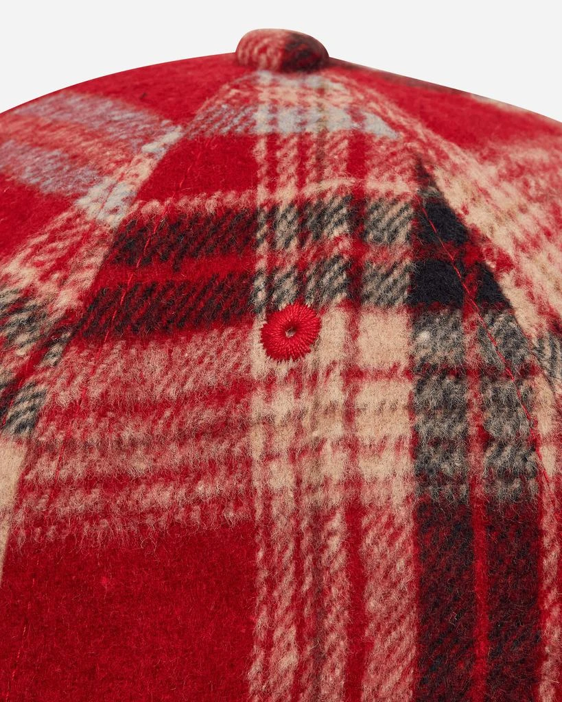 Nancy Plaid House 6-Panel Cap Red 7
