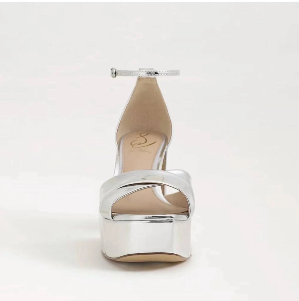 Sam Edelman Womens' Jullian Platform Heel In Silver 3