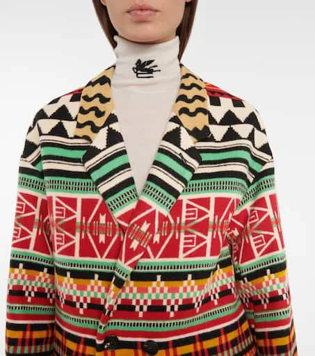 ETRO Wool-blend jacquard blazer 4