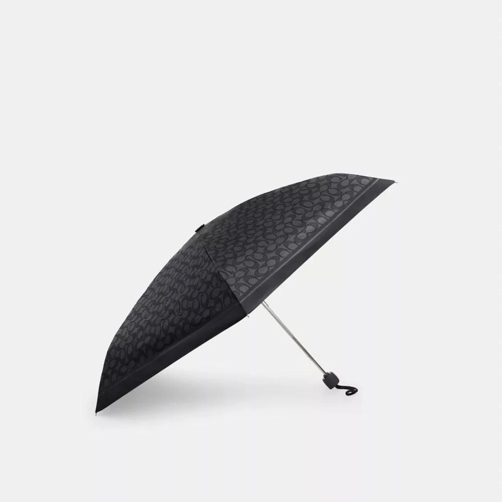 Coach Uv Protection Mini Umbrella In Signature Print
