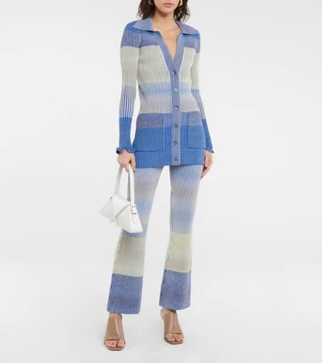 Jonathan Simkhai Havyn striped cotton-blend pants 2