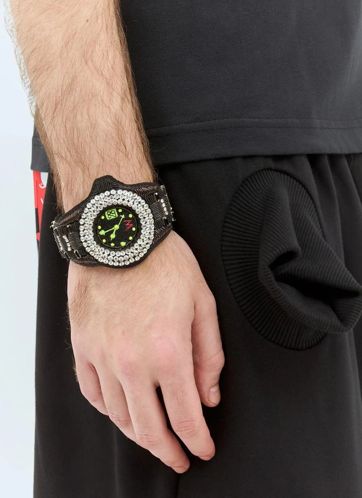 Walter Van Beirendonck Walter Van Beirendonck Diamond Beaded Cuff 1
