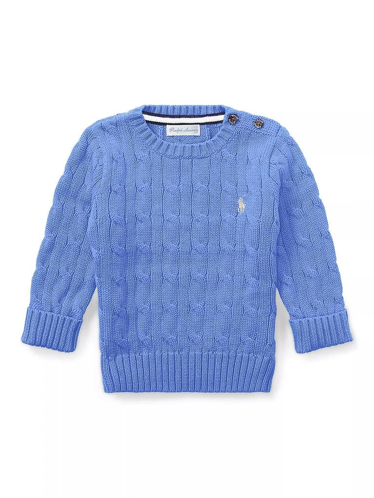 Ralph Lauren Baby Boy's Pony Cable-Knit Sweater 1
