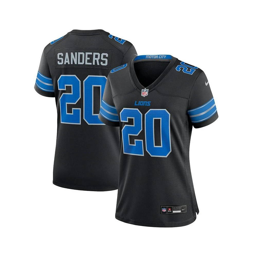NIKE Women's Barry Sanders Black Detroit Lions 2nd Alternate Retired Player Game Jersey 1