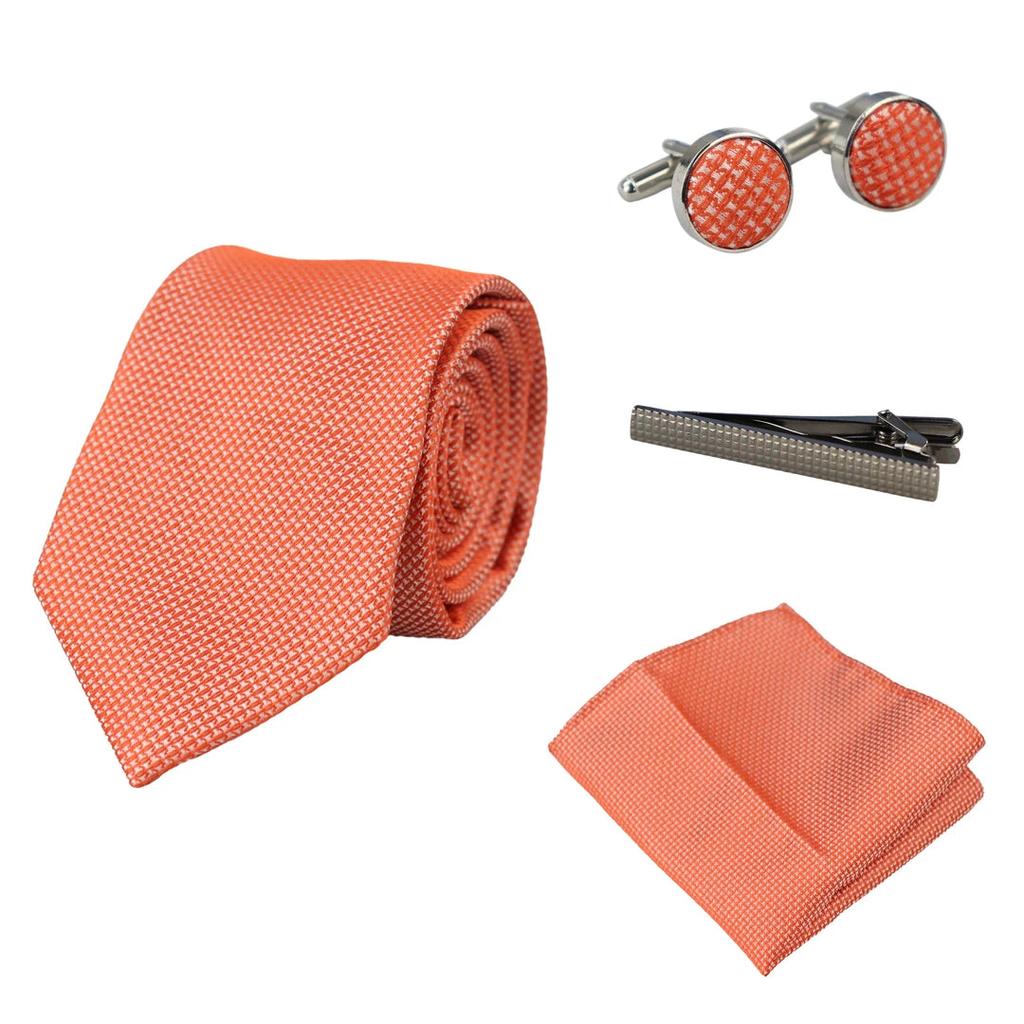 Paul Andrew Tie Pocket Square Cufflinks Pin Tie Gift Set